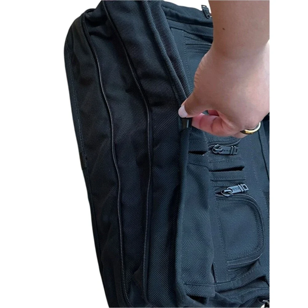 Tumi Alpha Large 16” Expandable Briefcase Travel Bag Ballistic Nylon Black